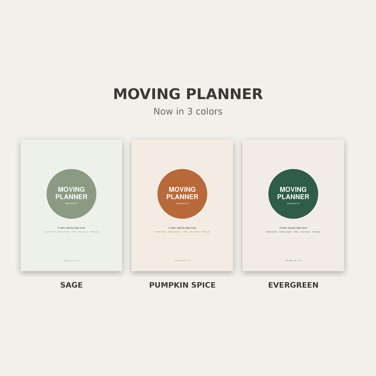 Moving Planner – Printable Moving Checklist & Box Inventory
